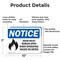 Signmission Door Must Remain Open When Operating, 10 in W x Rectangle, Aluminum OS-2PACK-NS-A-710-L-11510 - alternate 6
